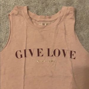 Spiritual Gangster Give Love crop tank